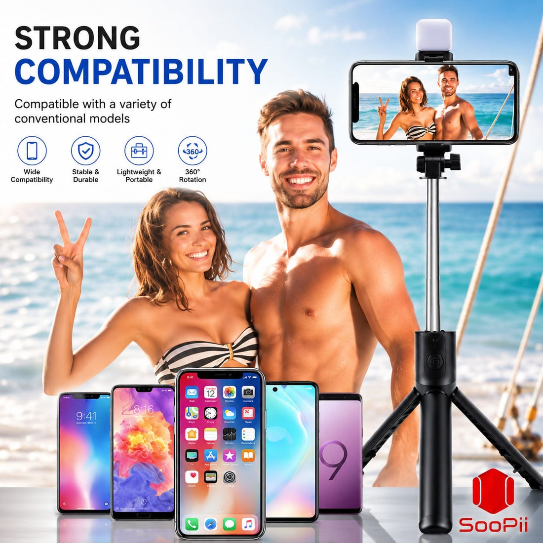 Glow Light Selfie Stick
