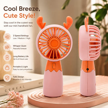 Chic Deer Ear Handheld Fan
