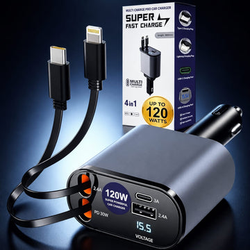PowerDrive Multi-Port Car Charger | Fast Charging USB Adapter